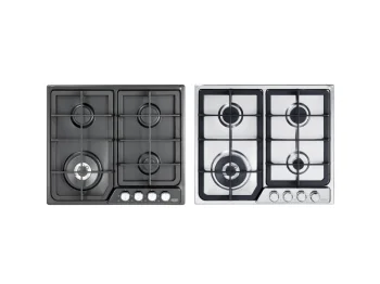 Piano cottura a gas PF 46 GH DeLonghi 60 cm 4 bruciatori doppia corona