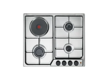 DeLonghi Piano cottura misto FFI 36 ER DeLonghi 60 cm 4 bruciatori 2 piastre