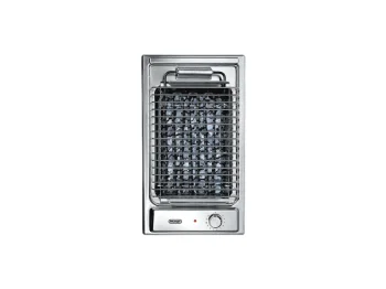 Piano barbecue elettrico BQI 13-2 DeLonghi 30 cm inox 2400 W