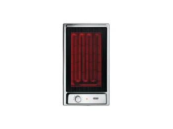 Piano bistecchiera elettrico GVI 13-2 DeLonghi 30 cm inox 1300 W