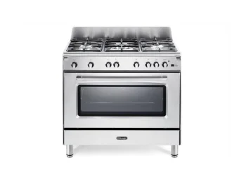 Cucina a gas con forno a gas ventilato termostato DeLonghi BS 965 GXX