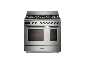 Cucina gas DeLonghi PRO 965T MXX inox 90 cm doppio forno elettrico