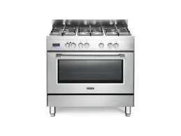 DeLonghi Cucina a gas DeLonghi PRO 96 MX ED inox 90 cm con forno elettrico